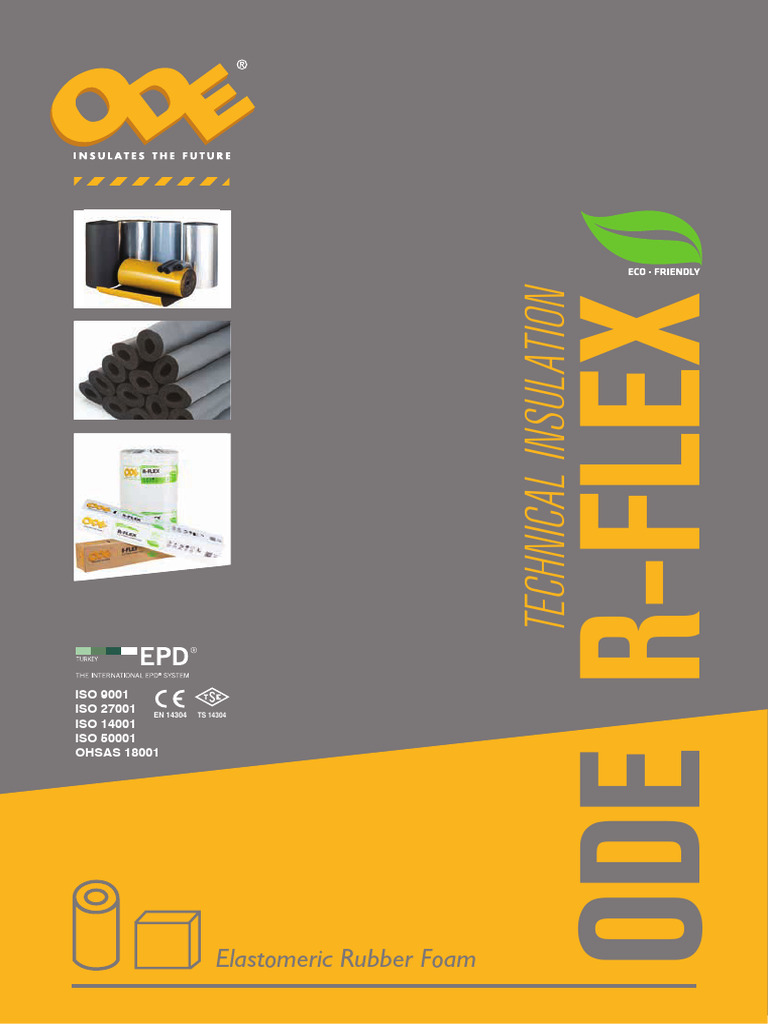 ODE R-Flex: Advanced Elastomeric Insulation | PDF | Duct (Flow ...