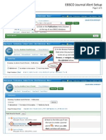 EBSCO Journal Alert Setup