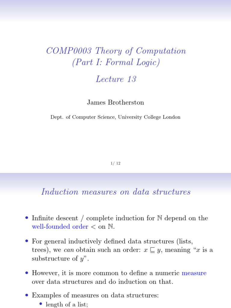 Lecture 13 | PDF | Theoretical Computer Science | Applied Mathematics
