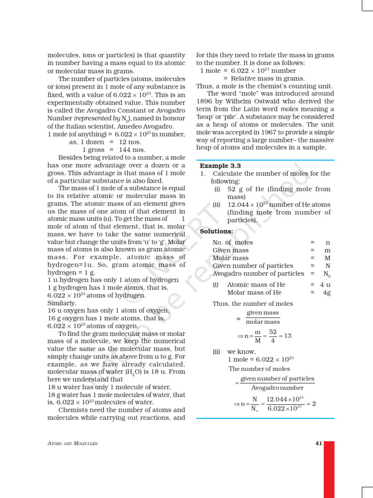 Understanding Moles and Molar Mass | PDF | Mole (Unit) | Molecules