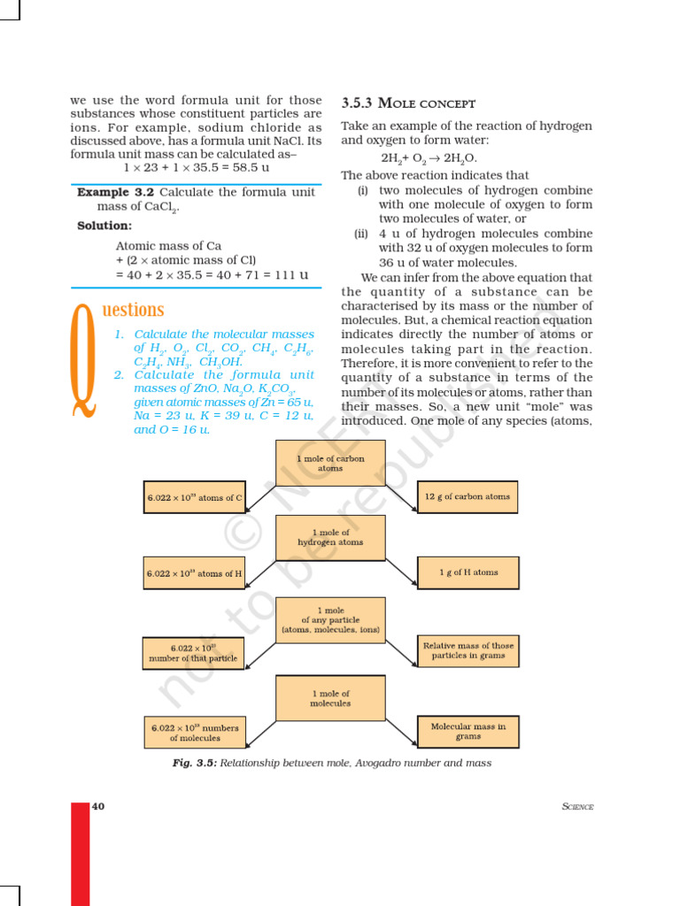 Understanding Formula Unit Mass and Moles | PDF