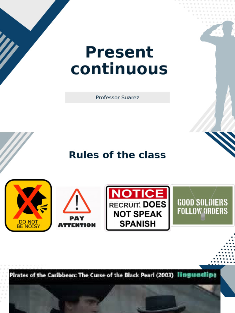 Present Continuous or Progressive | PDF