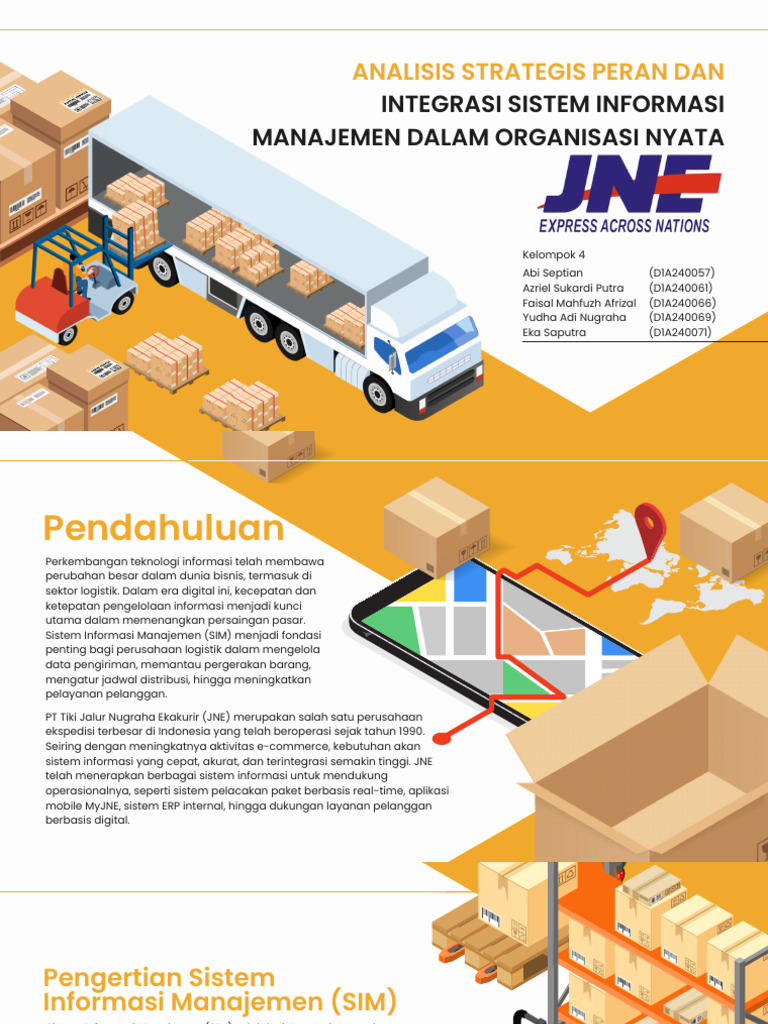 Integrasi Sistem Informasi di JNE | PDF