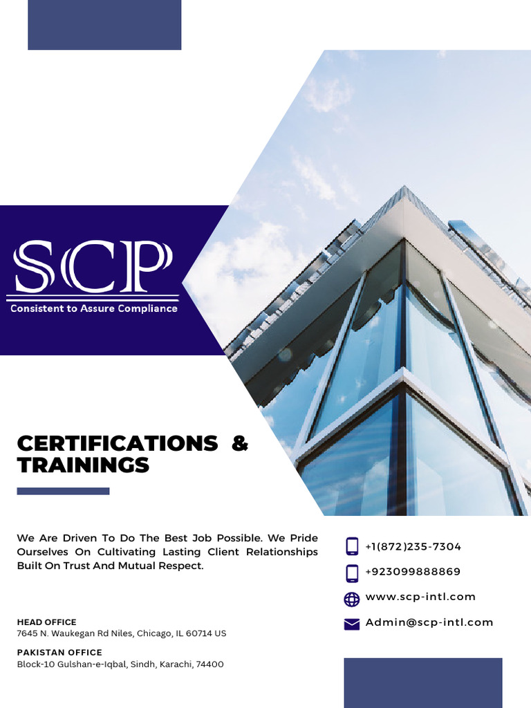 SCP 7645 Certification and Training Services | PDF | Audit | Pricing