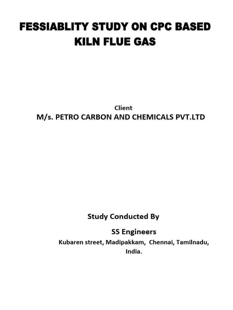 Flue Gas Study of CPC Rotary Kiln | PDF | Combustion | Gases
