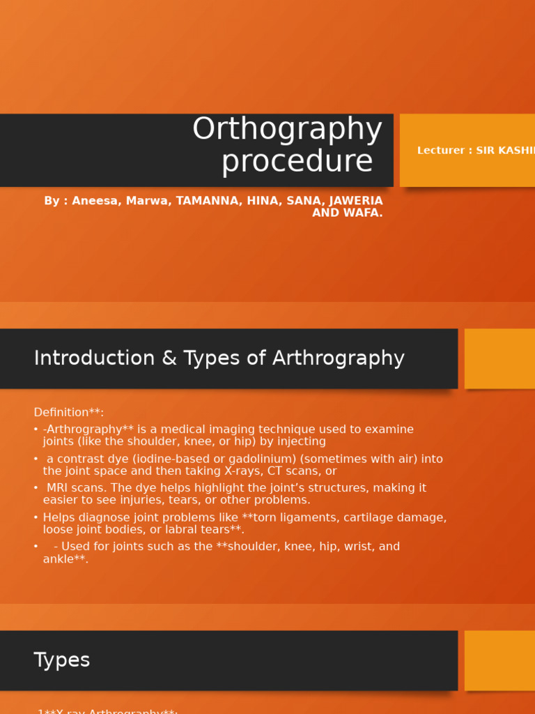 Arthrography: Types, Procedure, and Benefits | PDF | Shoulder ...