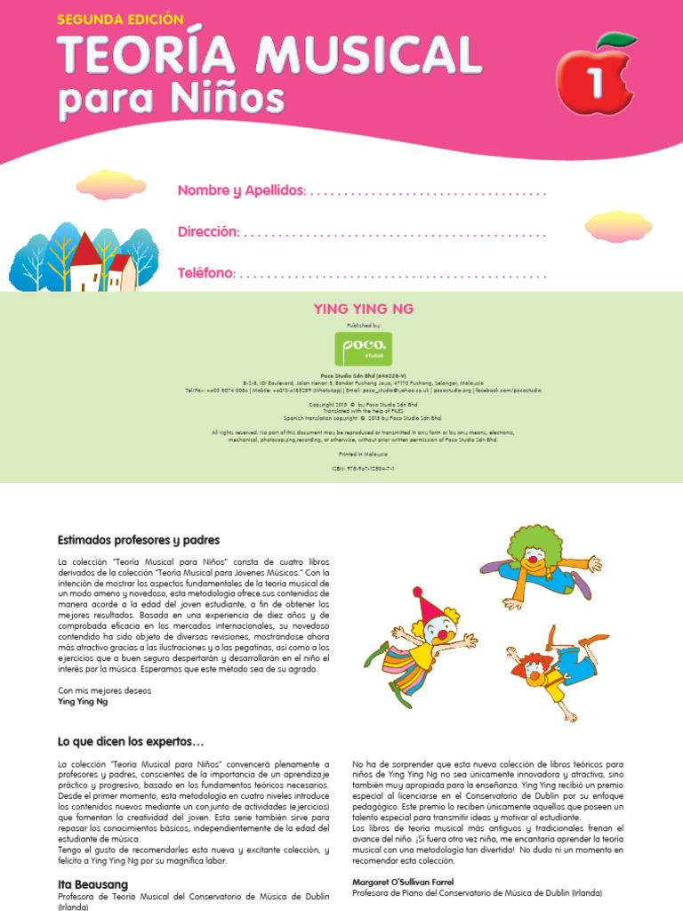 Teoría Musical para Niños: Método Innovador | PDF | Clave | Enseñando