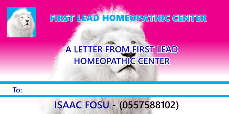 First Lead Homeopathic Center | PDF