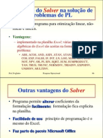 Utilização do Solver na solução de problemas de PL