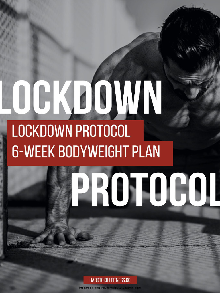 Hard to Kill Fitness Lockdown Plan | PDF | Arm | Physical Exercise