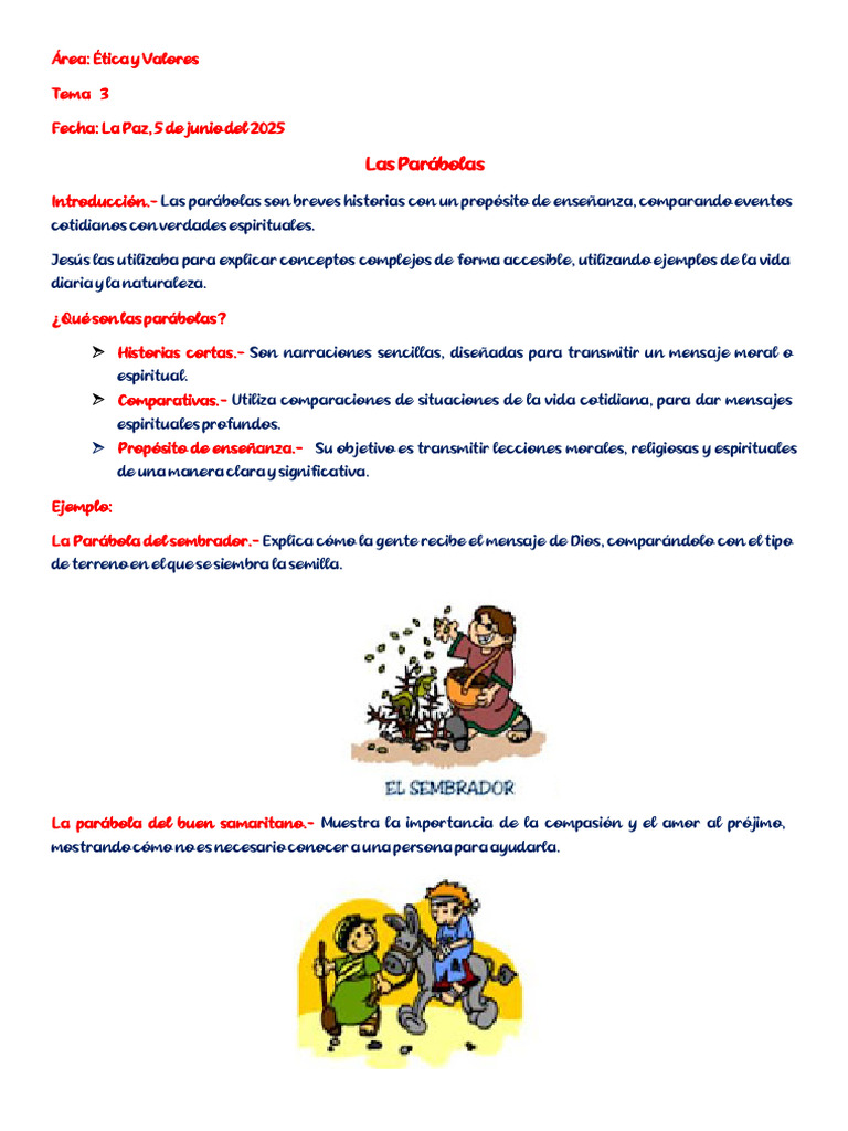 Las Paràbolas | PDF