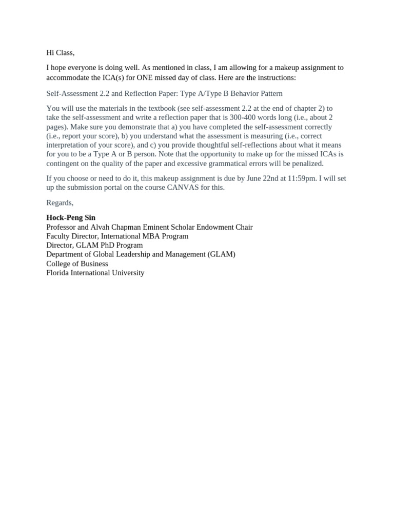 Makeup Assignment | PDF