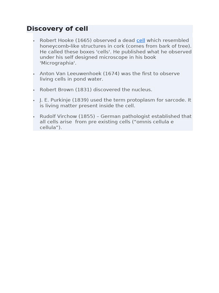 History and Structure of Cells | PDF | Endoplasmic Reticulum | Cell ...