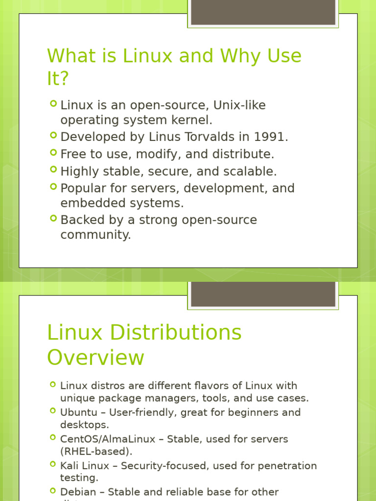 Introduction to Linux and Its Uses | PDF