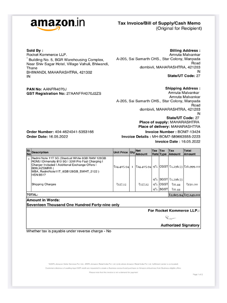 Mi Bill | PDF