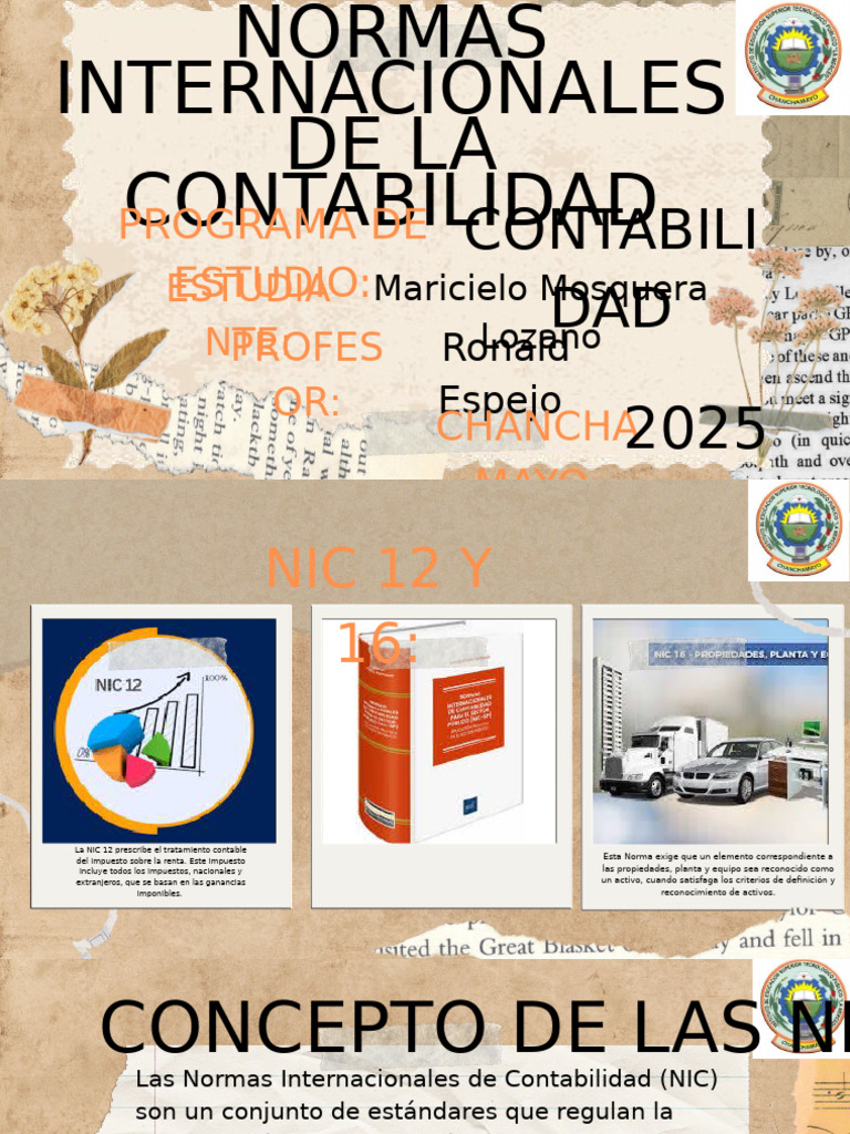 Normas Internacionales de La Contabilidad | PDF | normas ...