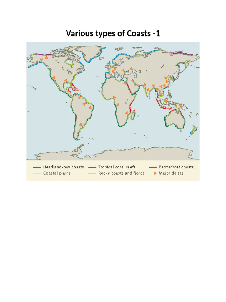 Various Types of Coast | PDF