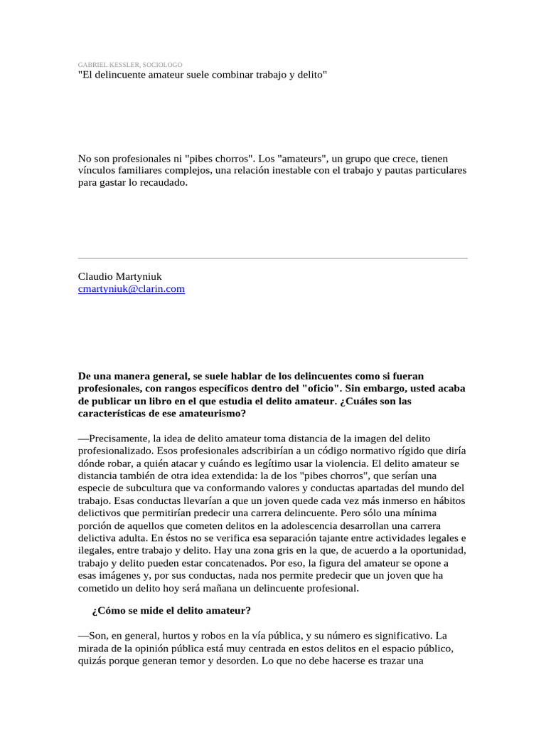 Gabriel Kessler | PDF