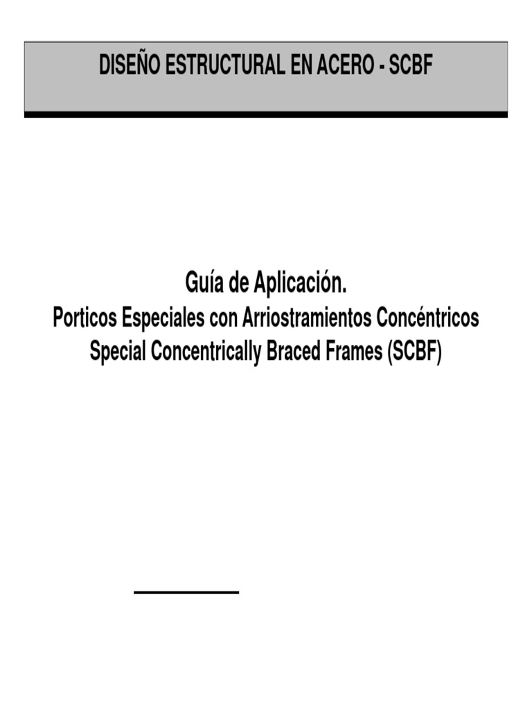 Diseño de Pórticos SCBF en Acero | PDF | Pandeo | Columna