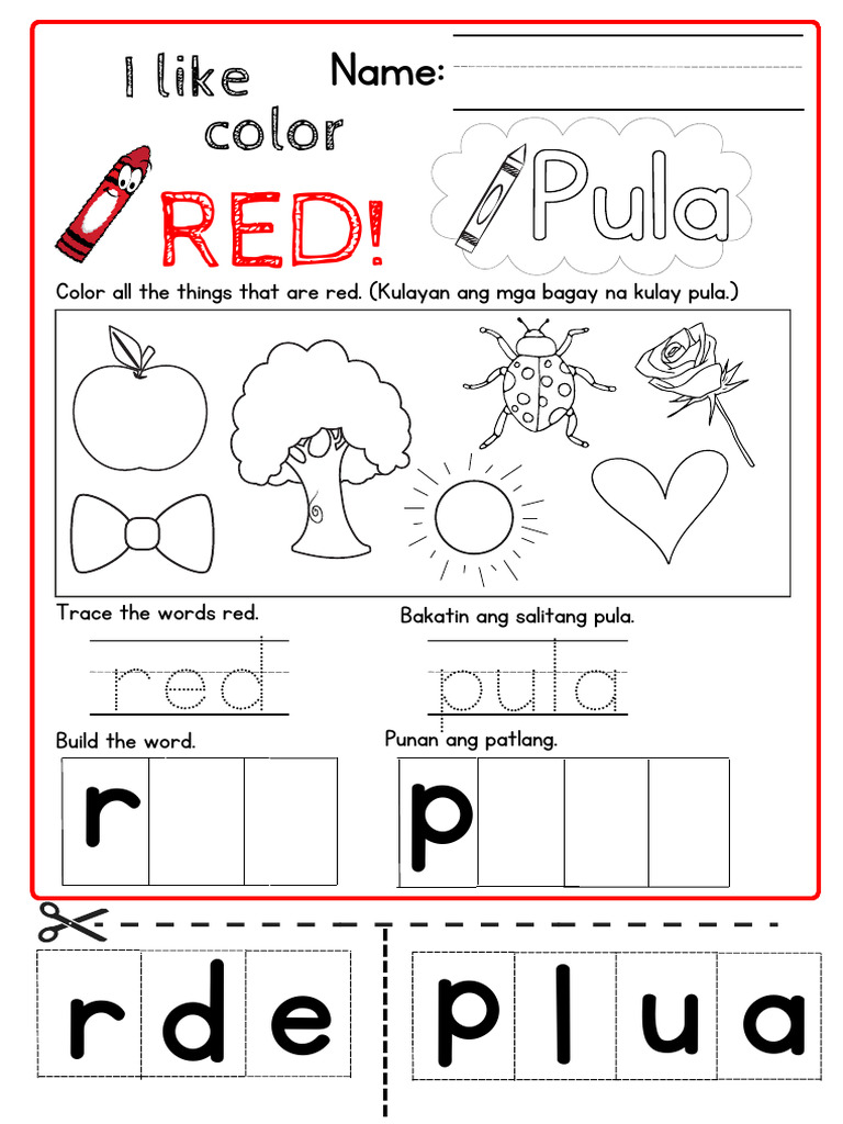 Colors Worksheet | PDF