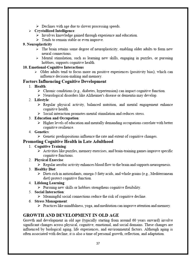 Growth and Development Assignmnent Anp-Pages-37 | PDF | Dementia ...