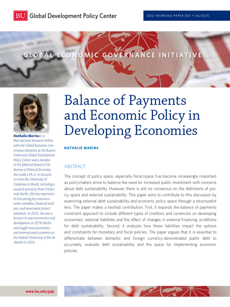 Debt Sustainability in Developing Economies | PDF | Fiscal Policy ...