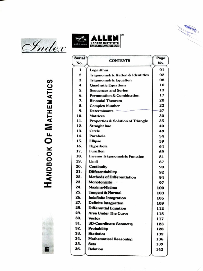 Allen Handbook Part 1 | PDF