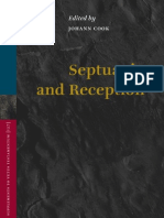 Septuagint and Reception Supplements To Vetus Testament Um