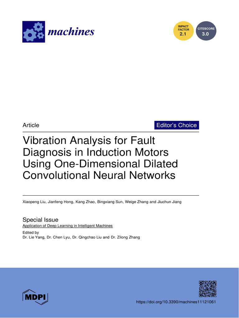 Vibration Fault Diagnosis in Motors | PDF | Electric Motor | Spectral ...