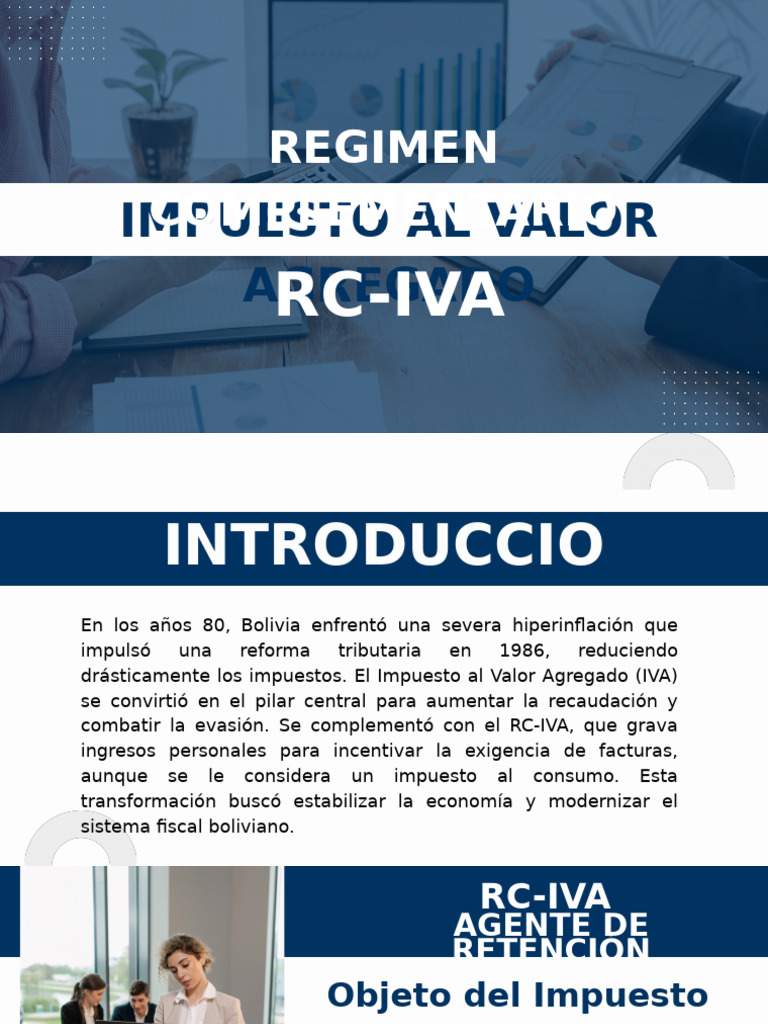 RC Iva Presentacion 1 | PDF | Impuestos | Impuesto al valor agregado