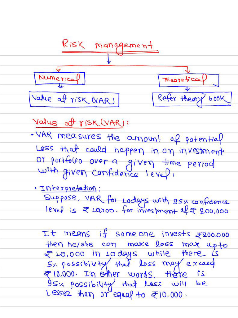13 Risk Management | PDF | Value At Risk | Standard Score