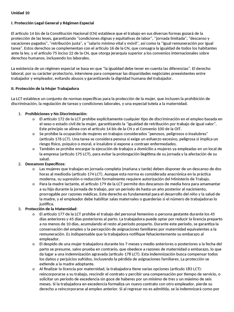 Resumen Laboral U10 A 17 | PDF | Derecho laboral | Justicia