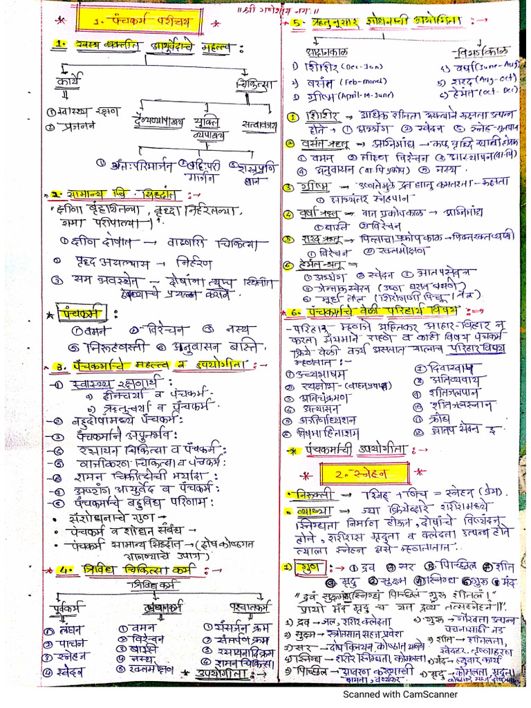 Panchakarma Notes | PDF