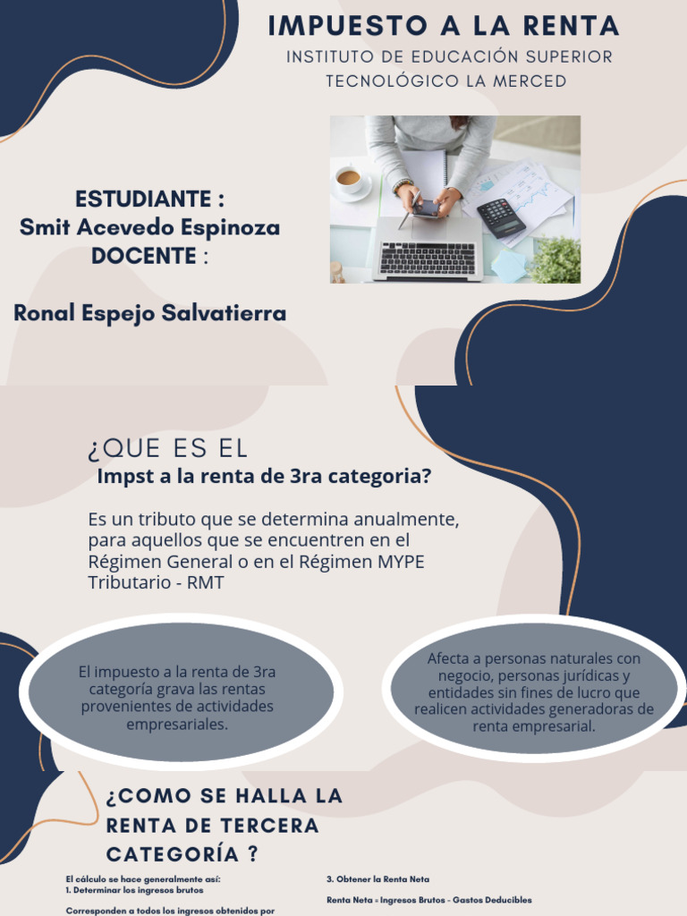 Impuesto a la Renta de Tercera Categoría | PDF | Impuesto sobre la ...