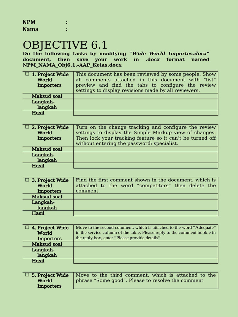 #12 Objective 6.1 | PDF