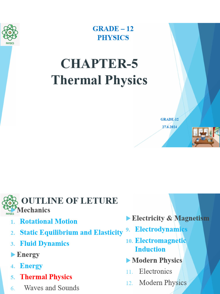 Lecture of 5.4 Grade 12 Physics | PDF | Heat | Thermodynamics