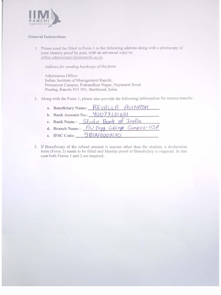 Withdrawal Form | PDF