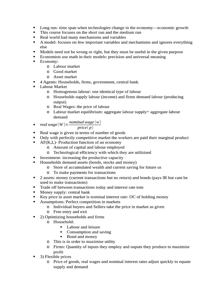 Lecture 2 | PDF | Labour Economics | Economics