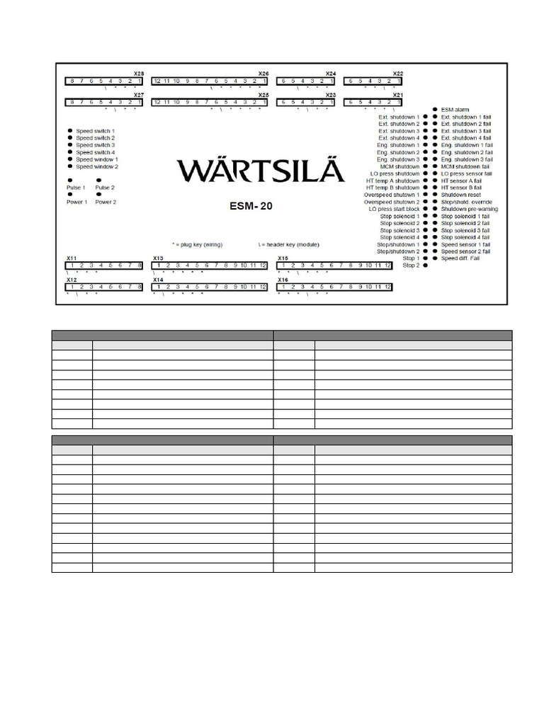 ESM 20 Pin Layout | PDF | Electrical Components