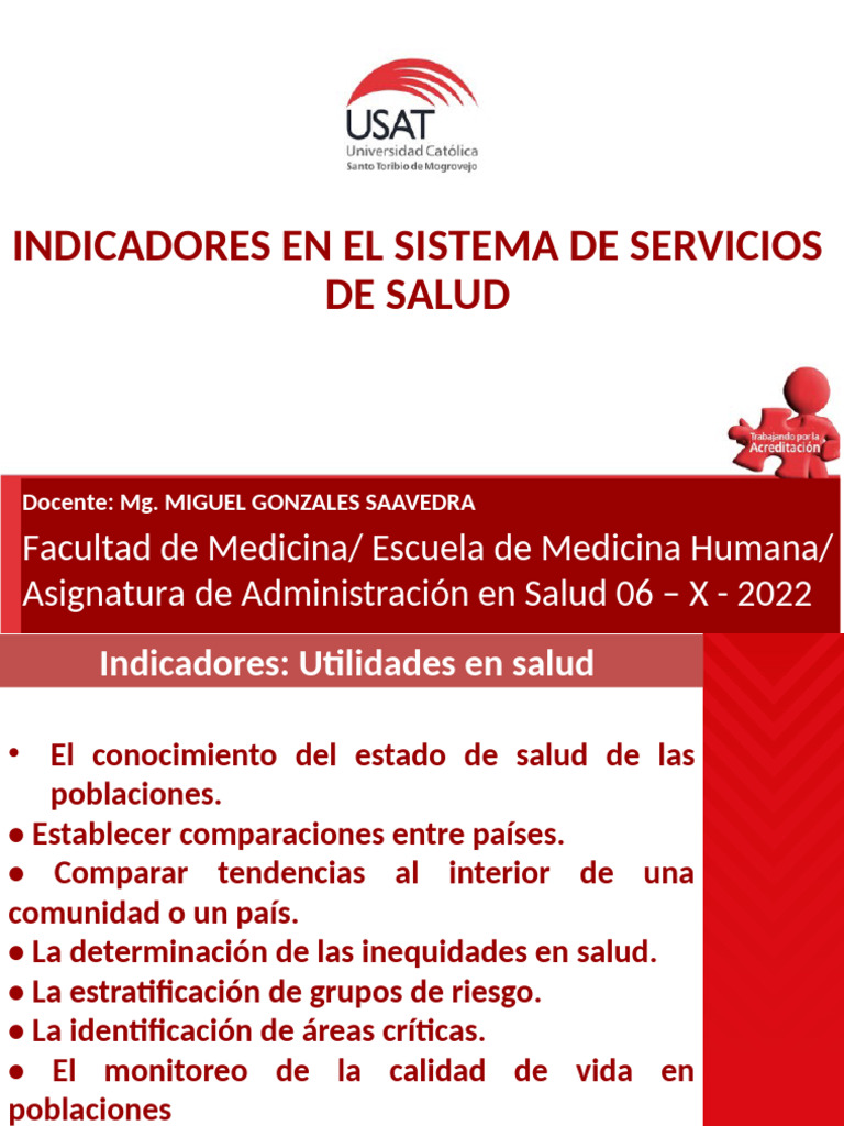 Indicadores Clave en Servicios de Salud | PDF | Hospital | Cuidado de ...