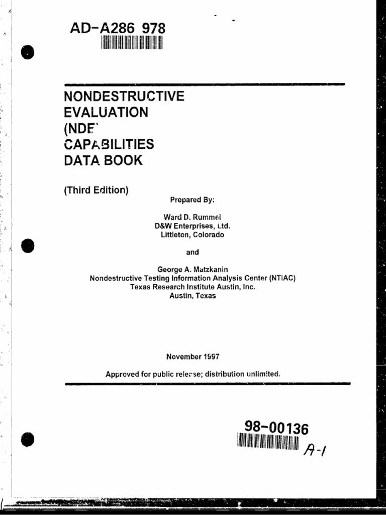 NDI Reliability | PDF | Nondestructive Testing | Mechanical Engineering
