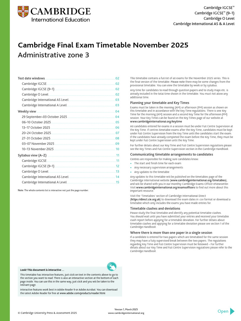 CAMBRIDGE INTERNATIONAL EXAM DATES visual data 2