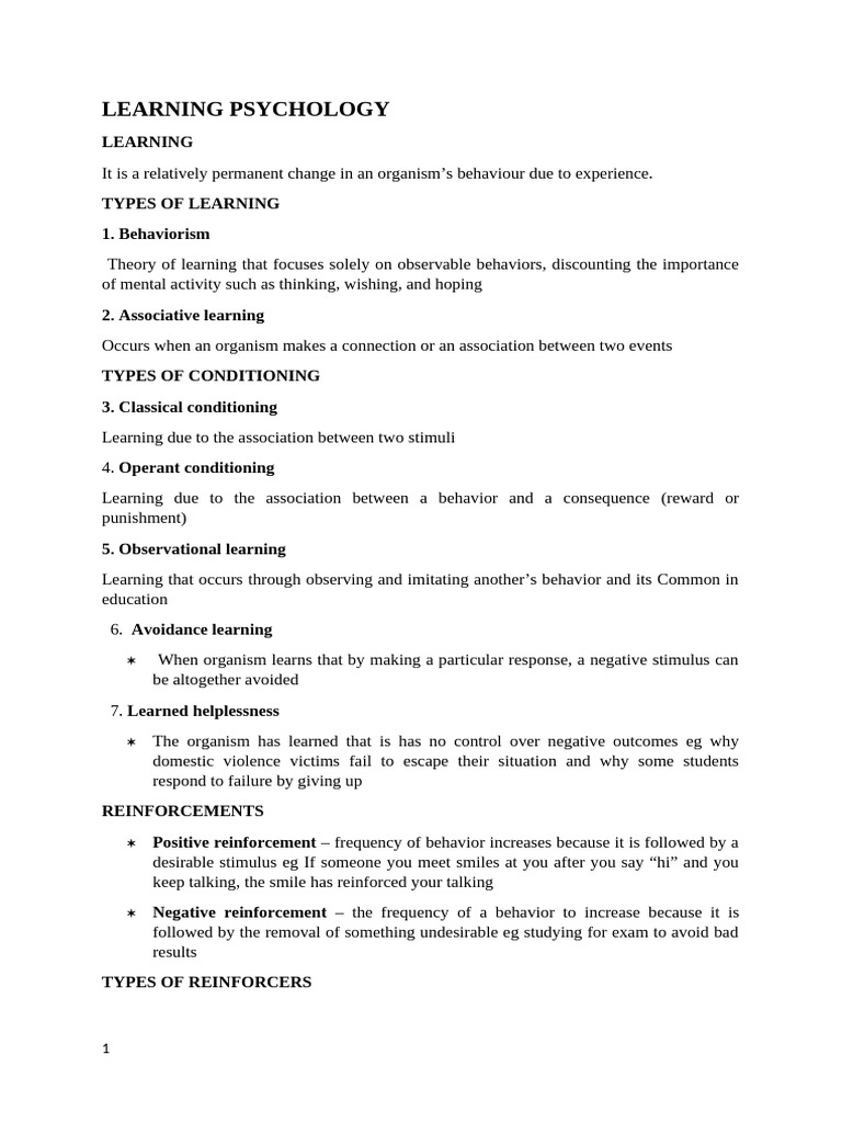 Understanding Learning and Motivation | PDF | Senses | Perception