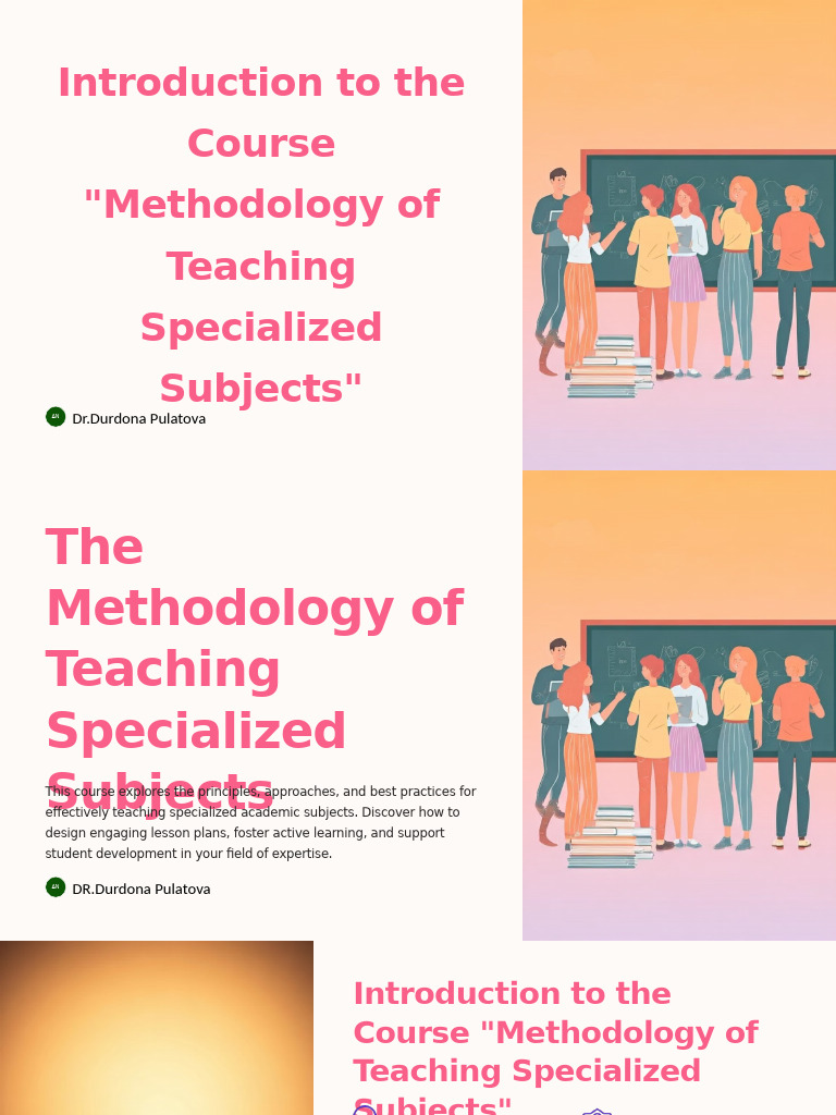 # 1 .Introduction To The Course | PDF | Learning | Educational Assessment