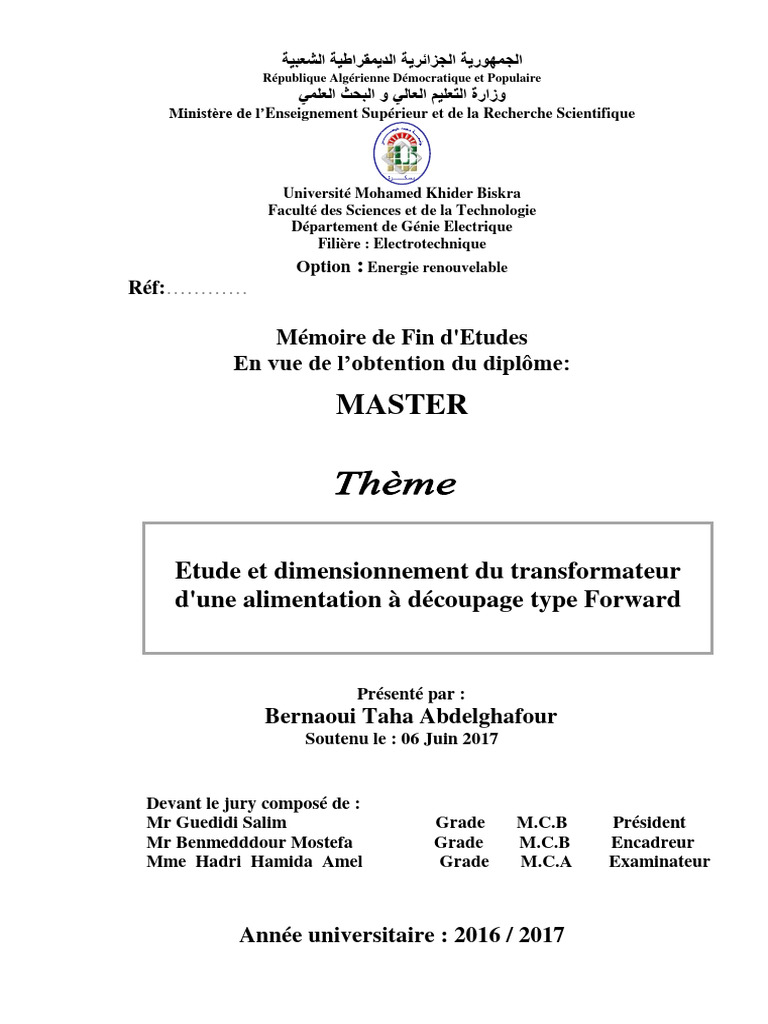 Dimensionnement d'une alimentation Forward | PDF | Ingénierie ...