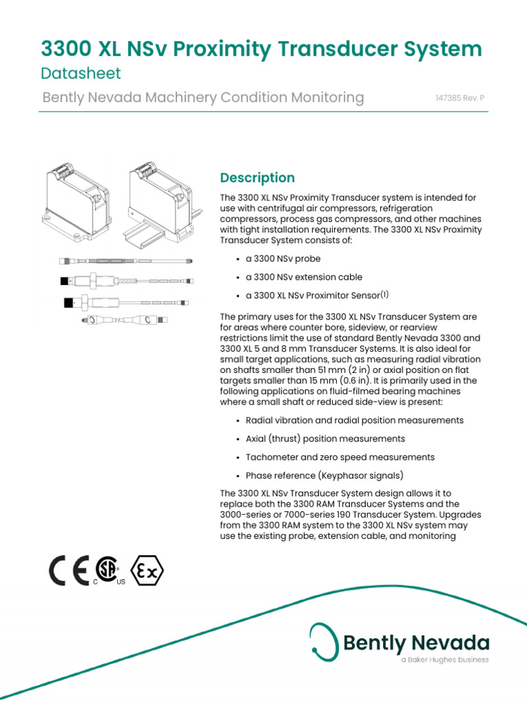 D-Agent - 1 - work-434-S-Upload-3300 XL NSV Proximity Transducer System ...