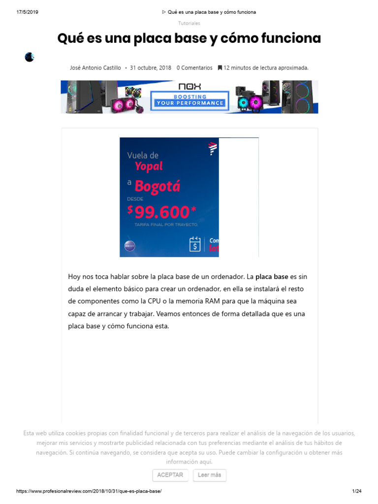 Función y definición de la placa base | PDF | USB | Microprocesador