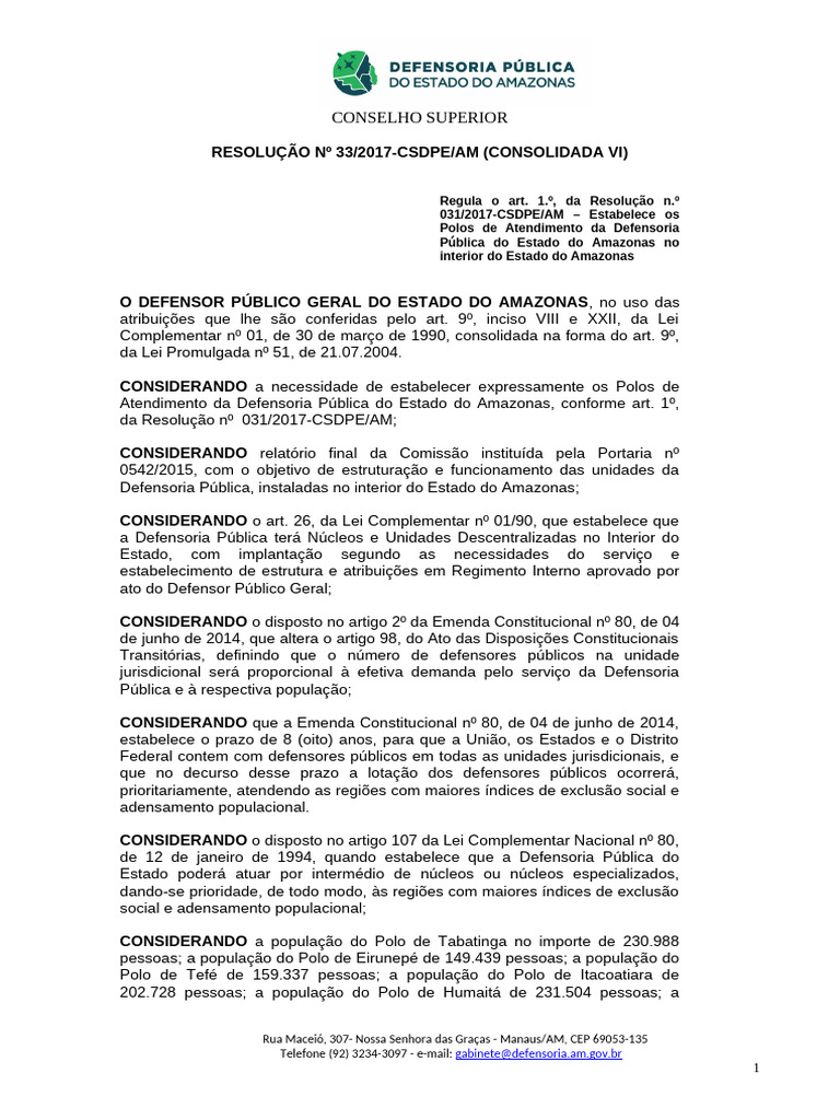 Resolucao 33 Altera Regula Art 1o Da Res 31 Consolidada Vi | PDF ...