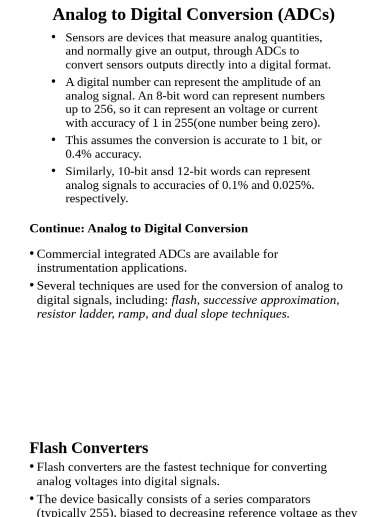 Understanding Analog to Digital Converters | PDF | Analog To Digital ...