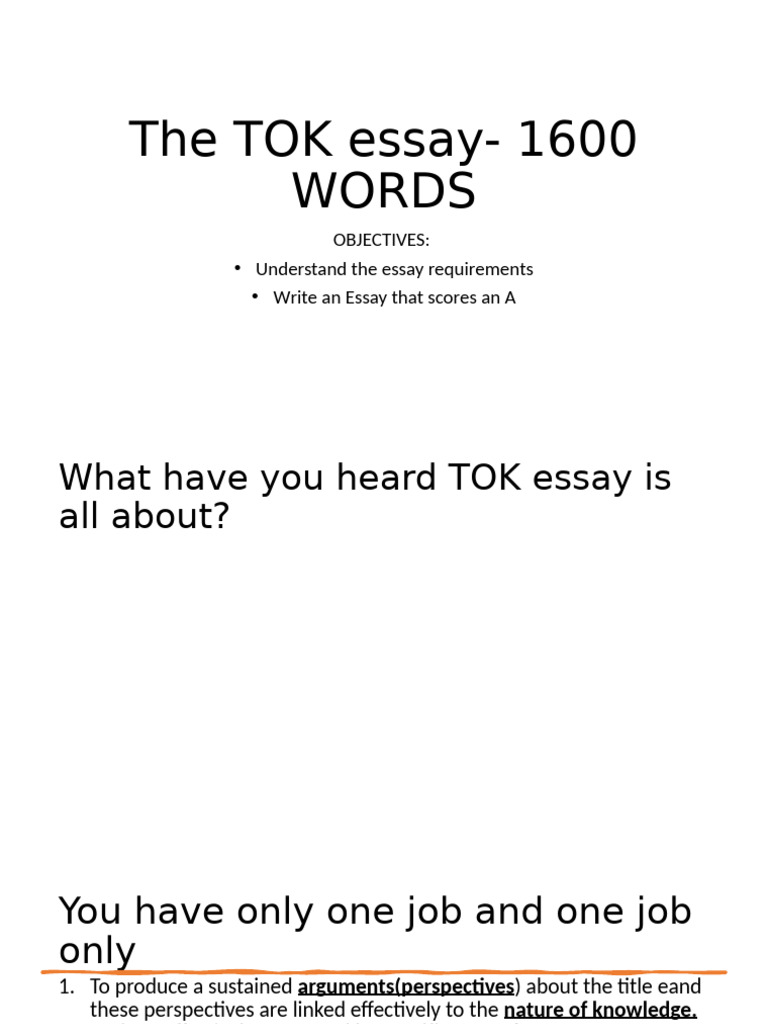 Tok Essay Edited (Auto-Saved) | PDF | Knowledge | Essays
